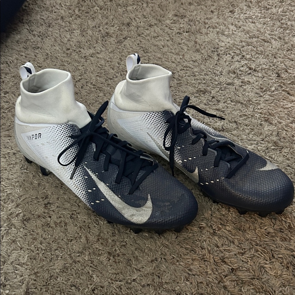 Nike Vapor Elite Cleats in Blue and White